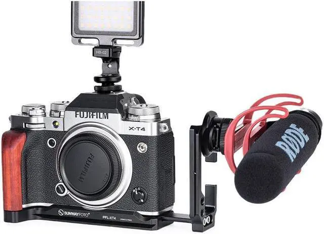 Alt view image 4 of 4 - SunwayFoto Custom L-Bracket for Fujifilm X-T4 Camera
