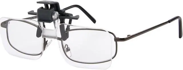 Alt view image 11 of 13 - Carson Clip & Flip 1.5x Clip-on, Flip-up Magnifying Lenses for Eyeglasses CF-10