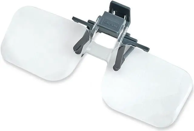 Alt view image 8 of 13 - Carson Clip & Flip 1.5x Clip-on, Flip-up Magnifying Lenses for Eyeglasses CF-10