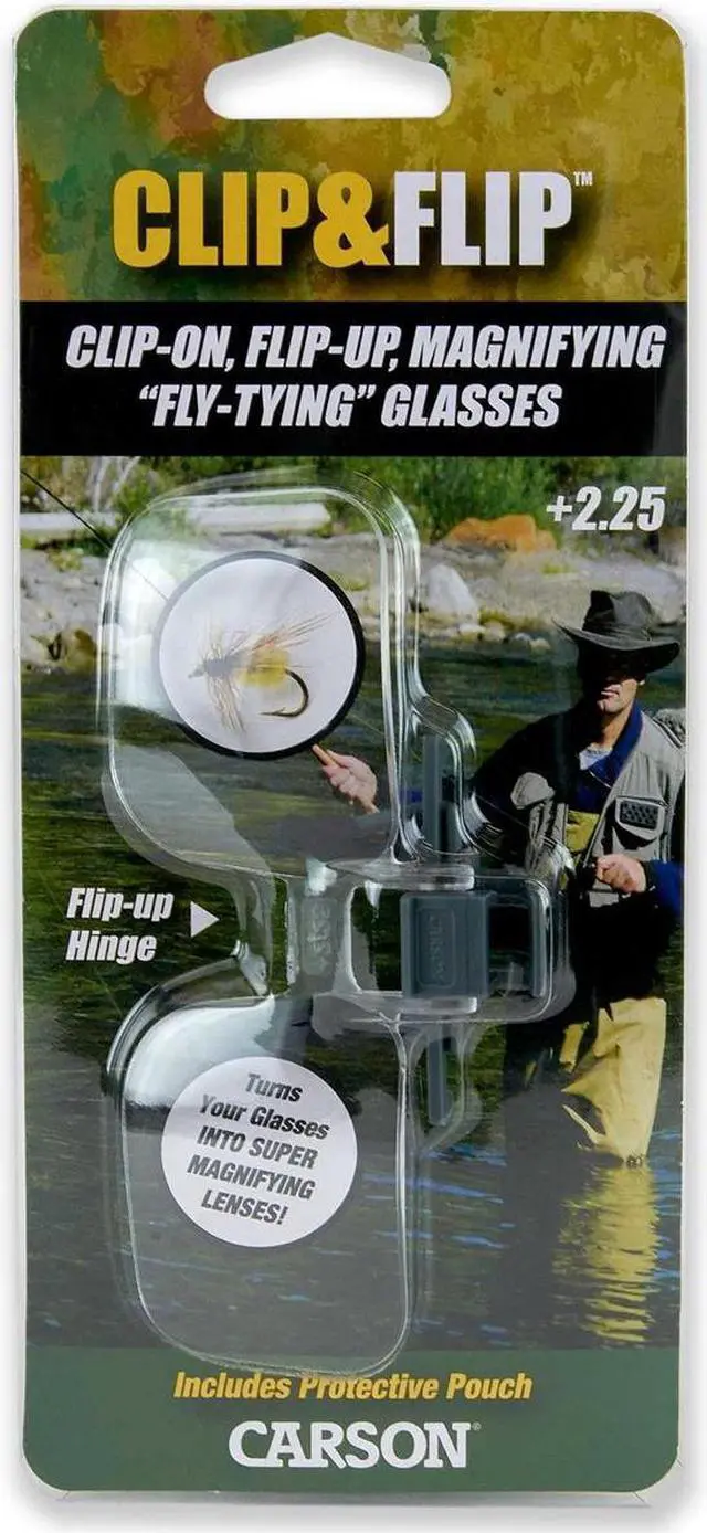 Alt view image 10 of 13 - Carson Clip & Flip 1.5x Clip-on, Flip-up Magnifying Lenses for Eyeglasses CF-10