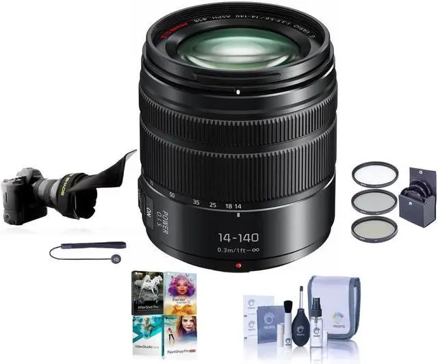 Main image of Panasonic Lumix G Vario 14-140mm f/3.5-5.6 II Power O.I.S. MFT Lens W/Acc Kit