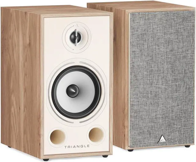 Main image of Triangle Borea BR03 100W 2-Way Bookshelf Speakers, Pair, Light Oak