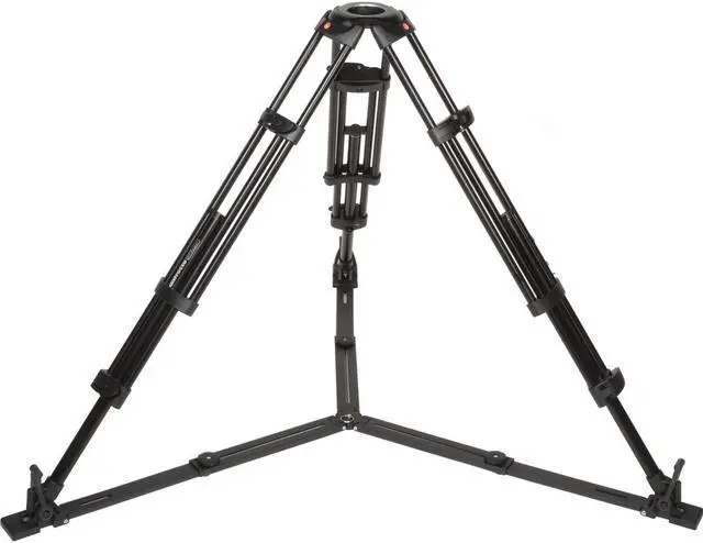 Alt view image 9 of 14 - Manfrotto Professional Fluid Video System/Aluminum /Ground Spreader MVH502A w/54