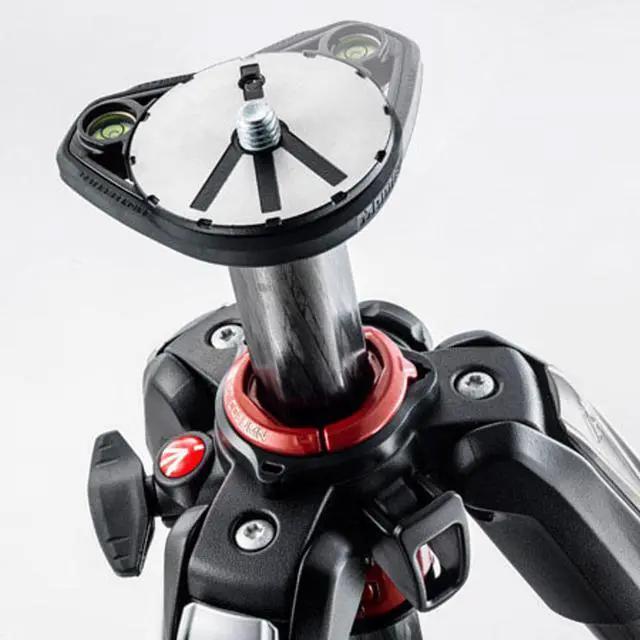 Alt view image 4 of 17 - Manfrotto 055 3-Section Carbon Fiber Tripod with Horizontal Column