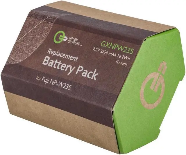 Alt view image 3 of 3 - Green Extreme NP-W235 2250mAh Lithium-Ion Rechargeable Battery #GX-NP-W235