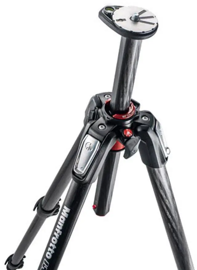 Alt view image 5 of 7 - Manfrotto 055 3-Section Carbon Fiber Tripod, Bundle with 502 Pro Video Head