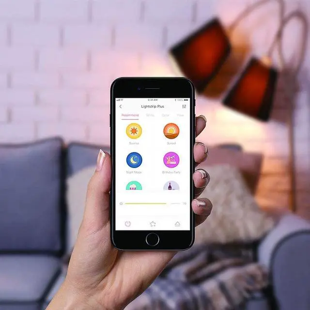 Alt view image 11 of 15 - YEELIGHT Smart WiFi LED RGB Light Strip, Dimmable, 16 Million Color Options -- Compatible With Google Assistant and Amazon Alexa, 6.5FT/2M