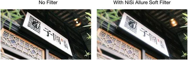 Alt view image 4 of 4 - NiSi Allure Soft White Filter for Fujifilm X100 Series, Black Frame