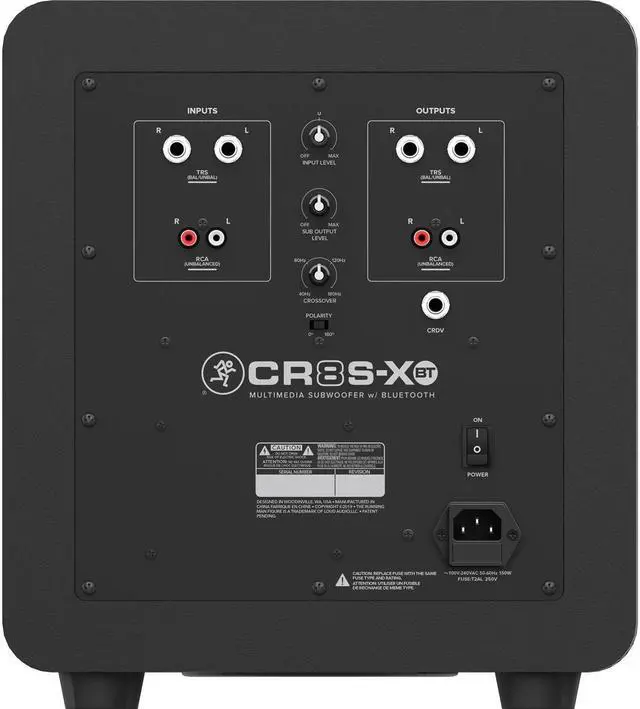 Alt view image 5 of 20 - Mackie CR8S-XBT 8" MM Bluetooth Subwoofer