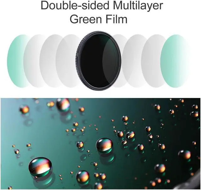 Alt view image 3 of 7 - K&F Concept 72mm Nano-X Variable Fader NDX, ND8-128 #KF01.1328