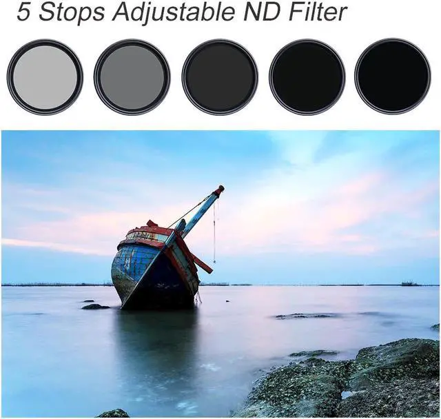 Alt view image 4 of 7 - K&F Concept 82mm Nano X CPL+Variable Fader NDX ND2-ND32 #KF01.1143