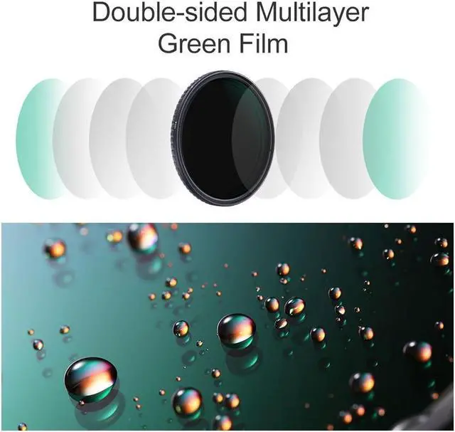 Alt view image 3 of 7 - K&F Concept K&F Concept 62mm Nano-X Variable Fader NDX, ND8~128 #KF01.1326