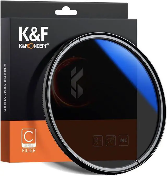 Main image of K&F Concept 58mm Classic Slim Blue Multicoated Circular Polarizer Filter