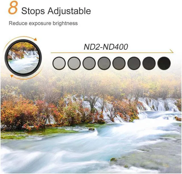 Alt view image 4 of 7 - K&F Concept K&F Concept Variable ND2-400 43mm #KF01.1104