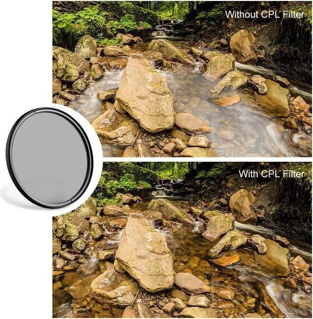 Alt view image 5 of 7 - K&F Concept 58mm Classic Slim Blue Multicoated Circular Polarizer Filter