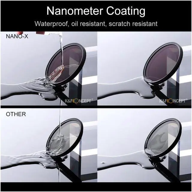 Alt view image 5 of 5 - K&F Concept K&F Concept 62mm Nano X Variable Fader NDX, ND2~32 #KF01.1131