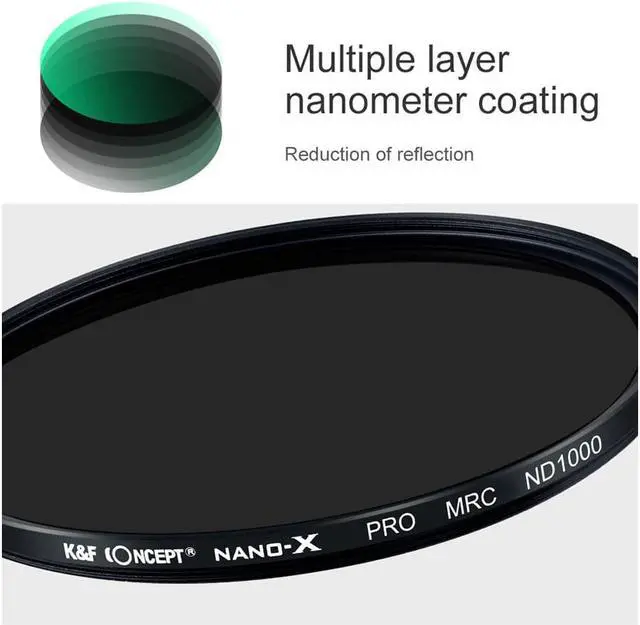 Alt view image 3 of 7 - K&F Concept Nano X ND1000 55mm #KF01.1232