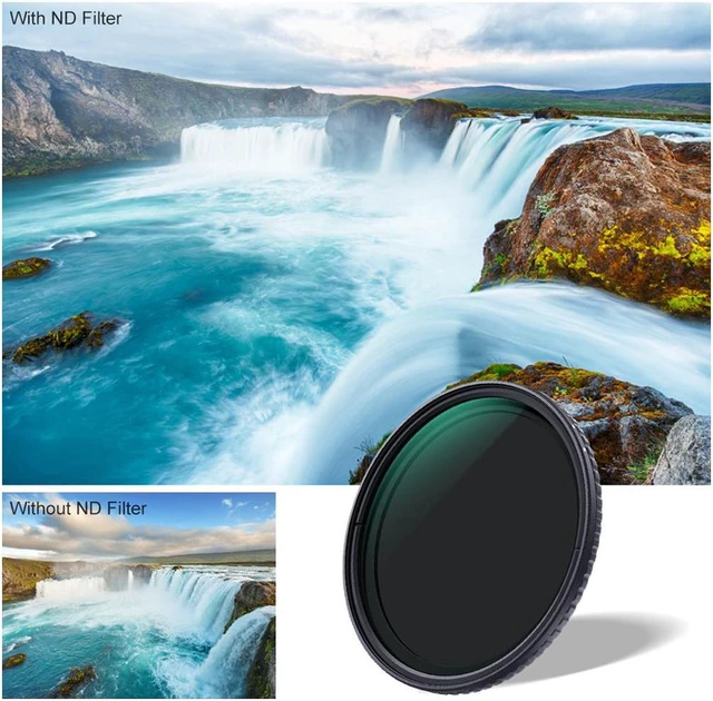 Alt view image 10 of 14 - K&F Concept Variable Fader 2 in 1 Adjustable CPL + ND2-32 Filter CPL Circular Polarizing Filter Neutral Density Polarizing Polarized Filter NO"X" Spot Aluminium Alloy Frame for all Camera Lens (67MM)