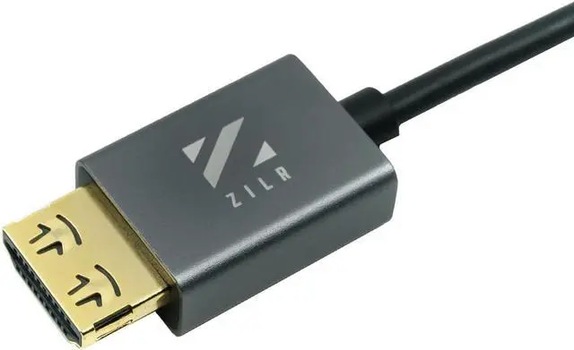 Alt view image 2 of 5 - ZILR 4Kp60 Hyper Thin High Speed HDMI Secure Cable with Ethernet