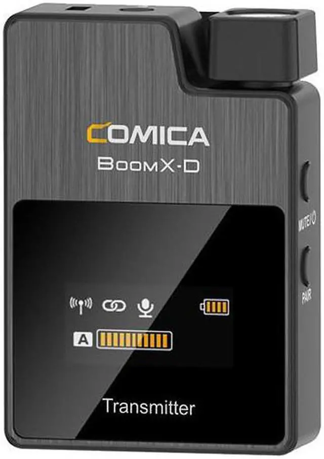 Alt view image 4 of 13 - Wireless Lavalier Microphone,Comica BoomX-D1 2.4G Wireless Microphone System with 1 Transmitter and 1 Receiver,Lav Mic for Smartphone Camera Podcast Interview YouTube Facebook Live-steam