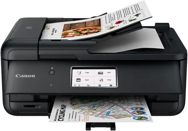 Alt view image 2 of 20 - Canon Pixma TR8620 Wireless All-In-One Inkjet Printer with Fax Black