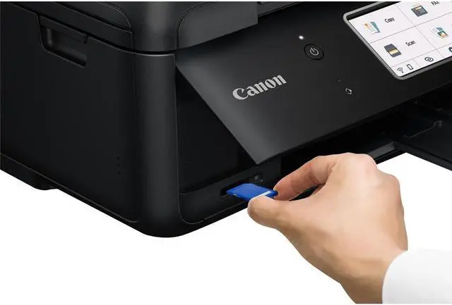 Alt view image 4 of 20 - Canon Pixma TR8620 Wireless All-In-One Inkjet Printer with Fax Black