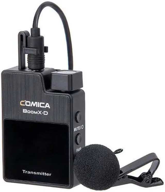 Alt view image 5 of 13 - Wireless Lavalier Microphone,Comica BoomX-D1 2.4G Wireless Microphone System with 1 Transmitter and 1 Receiver,Lav Mic for Smartphone Camera Podcast Interview YouTube Facebook Live-steam