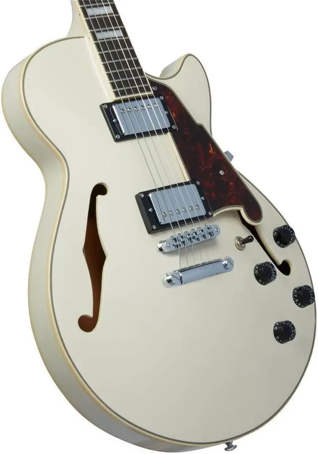 Alt view image 7 of 8 - D'Angelico Guitars Premier SS Electric Guitar with Stopbar, Champagne