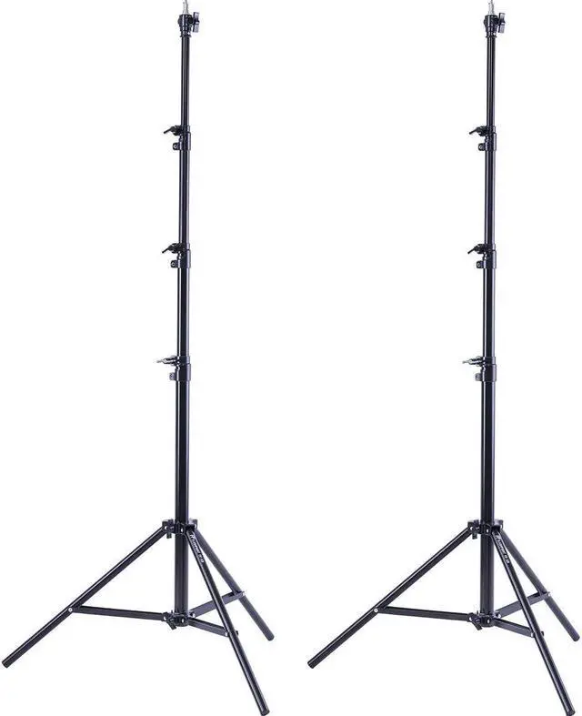 Main image of Flashpoint 2x Pro Air-Cushioned Heavy-Duty Light Stand (Black, 9.5')