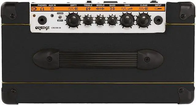 Alt view image 3 of 10 - Orange crush 20 Twin-channel 20W guitar Amplifier, Black