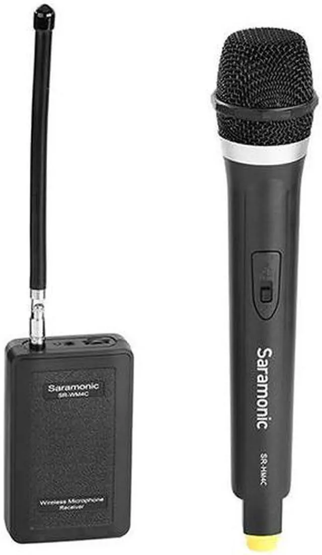 Alt view image 9 of 11 - Saramonic SR-HM4C 4-Channel VHF Wireless Handheld Microphone with Integrated Transmitter Fits with the Receiver of SR-WM4C Wireless System, Real-time Monitoring, Volume Control Wheel