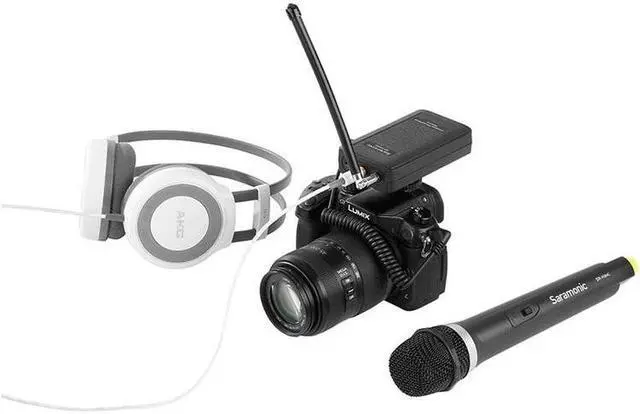 Alt view image 8 of 11 - Saramonic SR-HM4C 4-Channel VHF Wireless Handheld Microphone with Integrated Transmitter Fits with the Receiver of SR-WM4C Wireless System, Real-time Monitoring, Volume Control Wheel