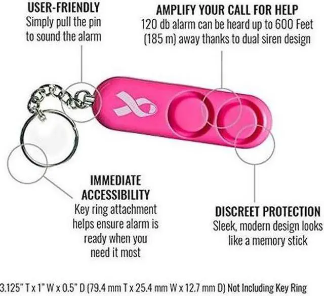 Alt view image 8 of 17 - Maglite Solitaire LED Flashlight & Sabre Personal Alarm (160-000-391)