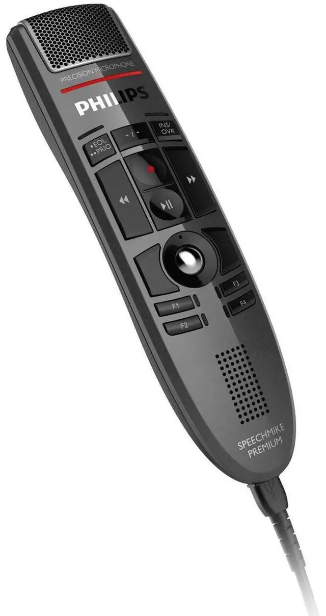 Alt view image 5 of 10 - Philips LFH3500 SpeechMike Premium USB Push Button Dictation Microphone