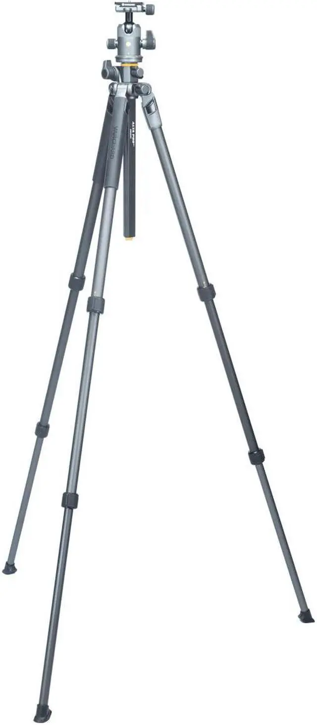 Alt view image 3 of 4 - vanguard alta pro 2+ 263at 4-section aluminum tripod, 15 lbs capacity, 59" maximum height, gray alta bh-250 aluminum alloy ball