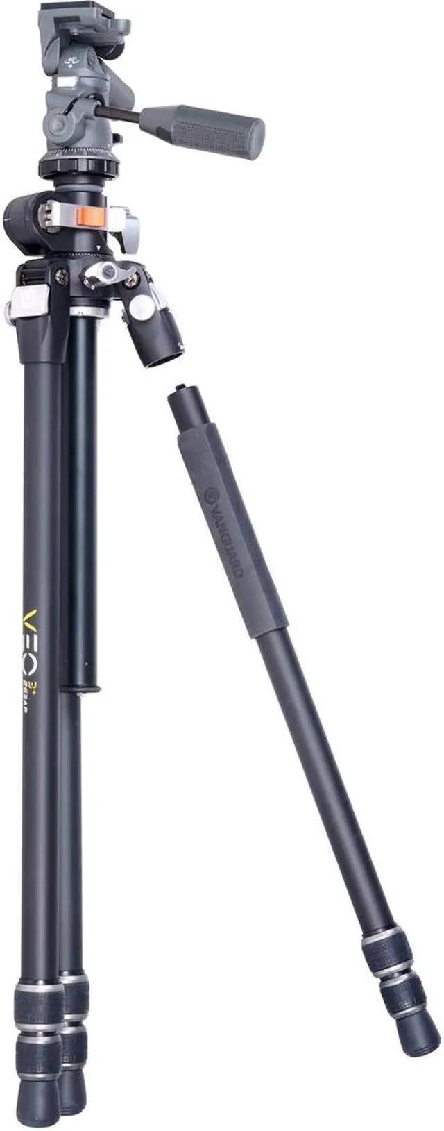 Alt view image 3 of 7 - Vanguard VEO 3+ 263AP Professional 3-Section Aluminum Tripod with Pan Head, Overhead Shooting