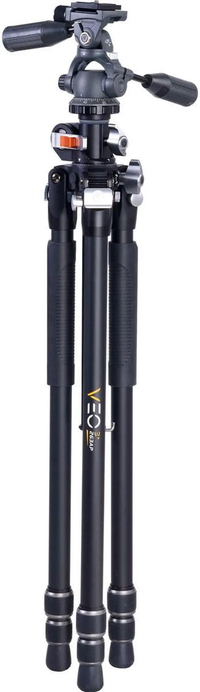 Alt view image 4 of 7 - Vanguard VEO 3+ 263AP Professional 3-Section Aluminum Tripod with Pan Head, Overhead Shooting