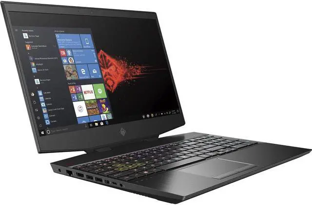 Alt view image 6 of 11 - HP OMEN 15 15.6" Gaming Laptop Core i7 16GB RAM 512GB SSD RTX 2070 8GB Max-Q - 10th Gen i7-10750H Hexa-core - NVIDIA GeForce RTX 2070 Max-Q 8GB - 144 Hz refresh rate - Four-zone island style back