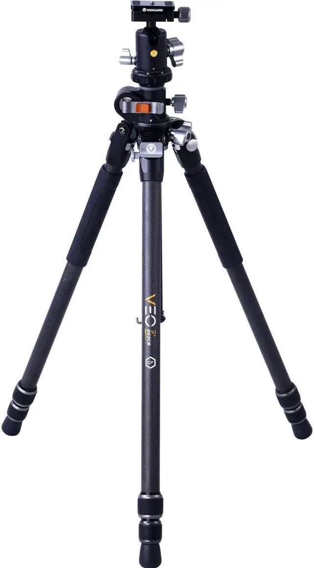 Main image of Vanguard VEO 3+ 263CB Professional 3-Section Carbon Fiber Tripod with Ball Head, Overhead Shooting