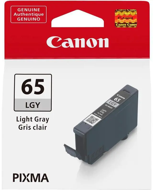 Alt view image 5 of 5 - Canon 65 LGY Light Gray Standard Yield Ink Cartridge (4222C002)