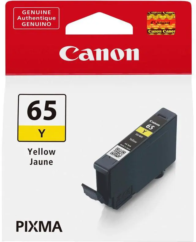 Alt view image 2 of 14 - Canon CLI-65 Yellow Ink Tank for PIXMA Pro-200 Printer #4218C002
