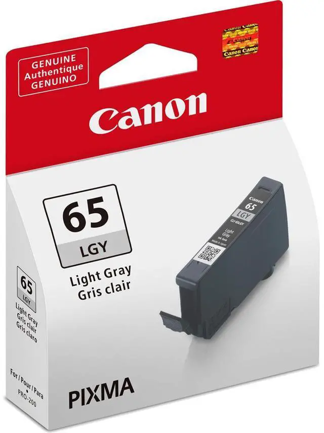 Alt view image 4 of 5 - Canon 65 LGY Light Gray Standard Yield Ink Cartridge (4222C002)