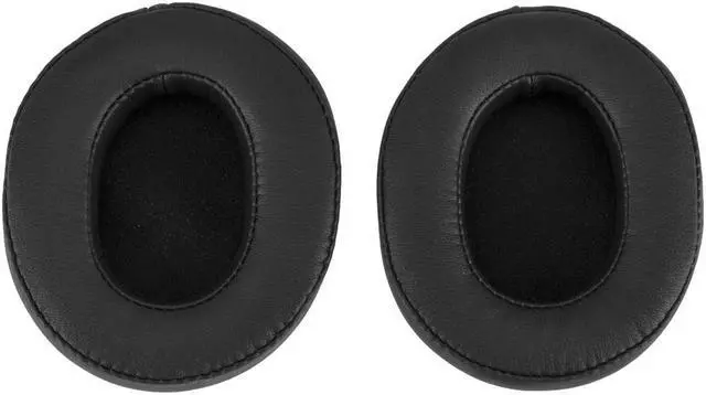 Alt view image 5 of 5 - Audio-Technica ATH-M50x Headphones, Black - with H&A Extra Deep Leather Earpads