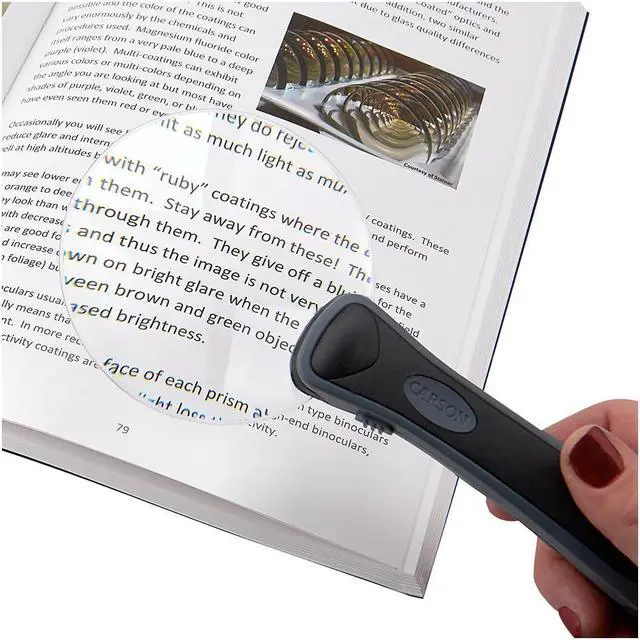Alt view image 6 of 7 - Carson Optical RM-95 LED RimFree Magnifier