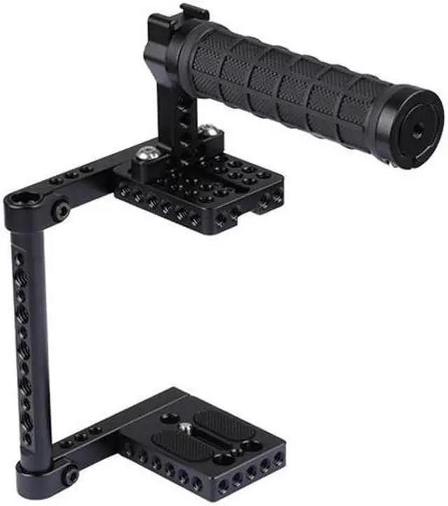 Main image of CAMVATE Universal Camera Cage with Rubber Top Handle for Select DSLRs #C2019