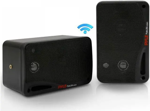 Alt view image 18 of 20 - Pyle PDWR42BBT 3.5 in. 200W Bluetooth Home Speakers