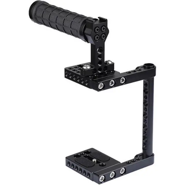 Alt view image 3 of 6 - CAMVATE Universal Camera Cage with Rubber Top Handle for Select DSLRs #C2019
