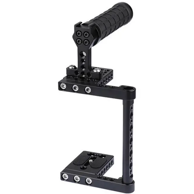Alt view image 2 of 6 - CAMVATE Universal Camera Cage with Rubber Top Handle for Select DSLRs #C2019