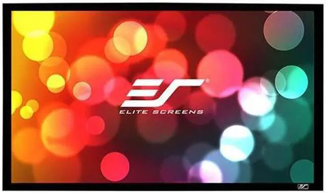 Alt view image 8 of 10 - Elite Screens SableFrame ER110DHD3 Fixed Frame Projection Screen - 110" - 16:9 - Wall Mount