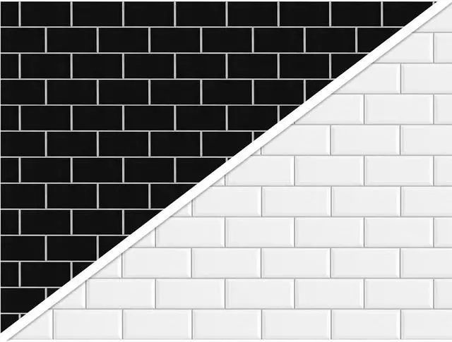 Main image of V-FLAT WORLD Duo Board - 30x40" Double Sided Surface Board, White Subway Tile/Ebony Subway Tile